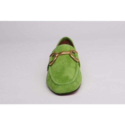 Bibi Lou dames mocassin / loafer groen in suede 571Z21VK