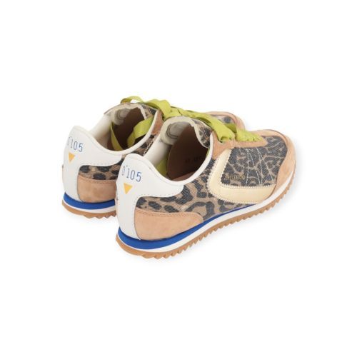 Zero Cent Cinq 0-0105, Lina Leo sneaker in Leopard met beige suède voor dames. 