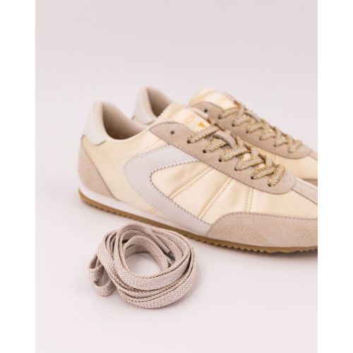Zero Cent Cinq 0-0105, Nelly off wit suède en goud nylon voor dames.