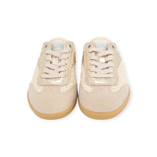 Zero Cent Cinq 0-0105, Nova Mule in off wit met goud voor dames. Zero Cent Cinq 0-0105, Nova Mule in off wit met goud voor dames.