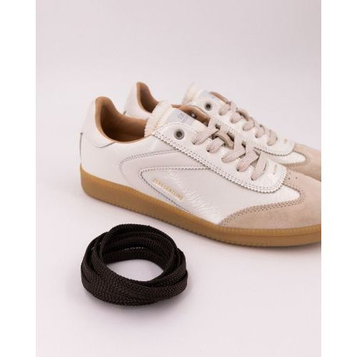 Zero Cent Cinq 0-0105, Nove Pure Polish off wit lakleer en beige suède voor dames. 