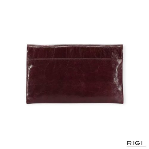 Abro Athene clutch in bordeaux leer voor dames. 