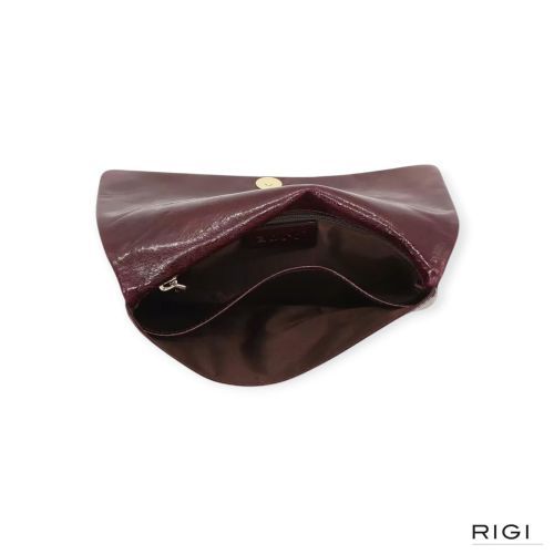 Abro Athene clutch in bordeaux leer voor dames. 