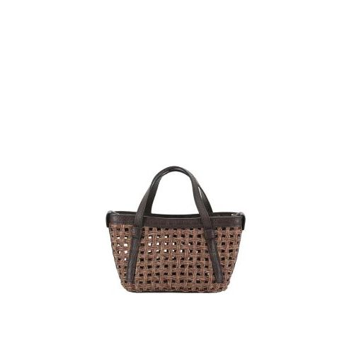 Abro Hand- en schoudertas Licht Bruin