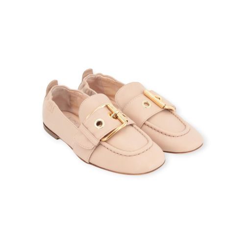 AGL Maya mocassin-loafer in nude leer voor dames