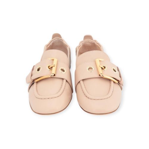 AGL Maya mocassin-loafer in nude leer voor dames