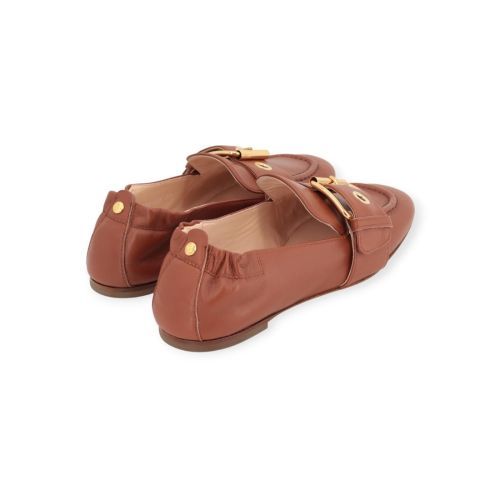 Agl Maya mocassin in cognac leer voor dames Agl Maya mocassin in cognac leer voor dames