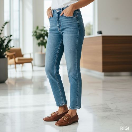 Agl Maya mocassin in cognac leer voor dames