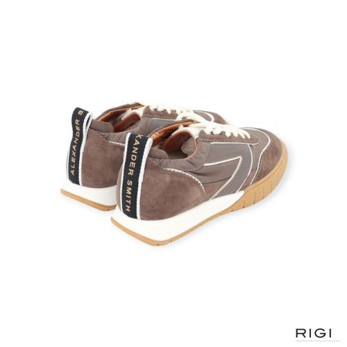 Alexander Smith Abbey Woman sneaker in lichtbruin suède voor dames. 