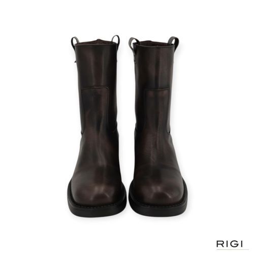 Alohas Rajan Vintage S101371-02 enkellaars in bruin leer voor dames. 