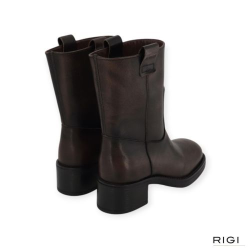 Alohas Rajan Vintage S101371-02 enkellaars in bruin leer voor dames. 