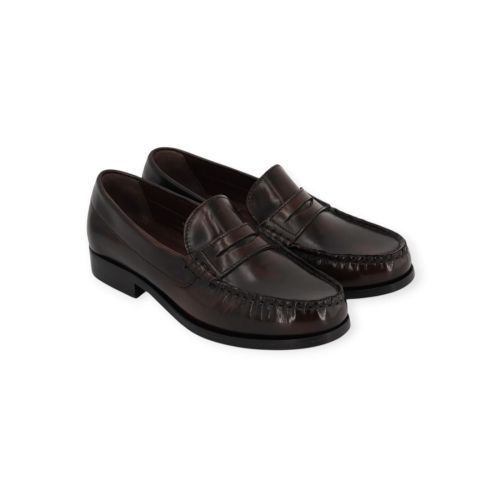 Aholas Rivet dames mocassin in bruin brushed leer.