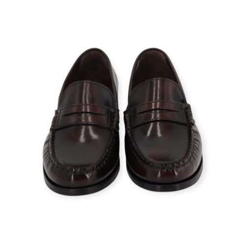 Aholas Rivet dames mocassin in bruin brushed leer.