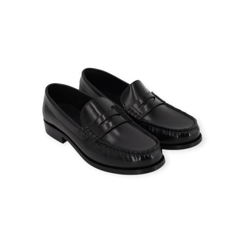 Aholas Rivet dames mocassin in zwart leer.