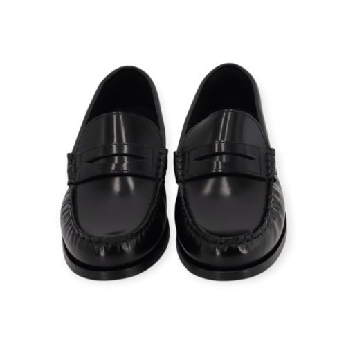 Aholas Rivet dames mocassin in zwart leer.