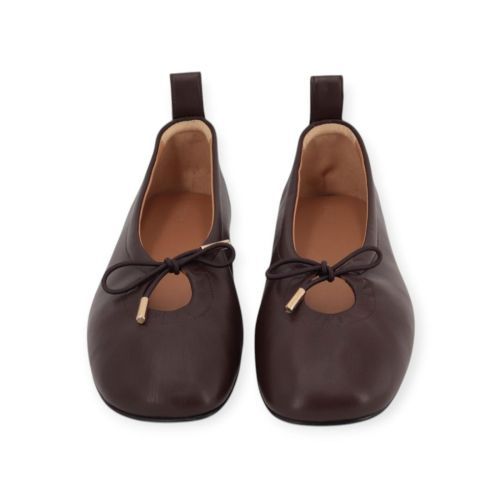 Alohas rosalind dames ballerina in bruin leer.