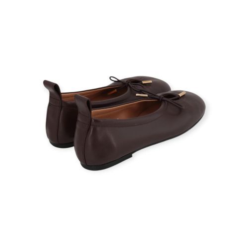 Alohas rosalind dames ballerina in bruin leer.