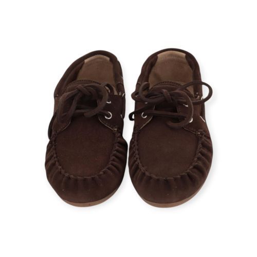 Alohas Rowan mocassin in bruin suède voor dames.