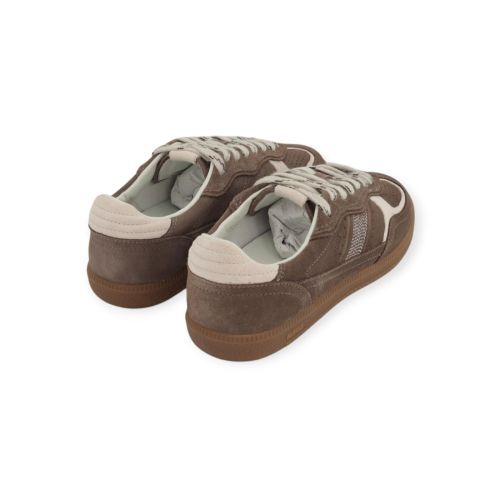 Aholas TB 490 Rife dames sneaker in taupe suede leer.