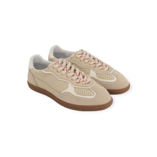 Aholas TB 490 Rife dames sneaker in beige leer.