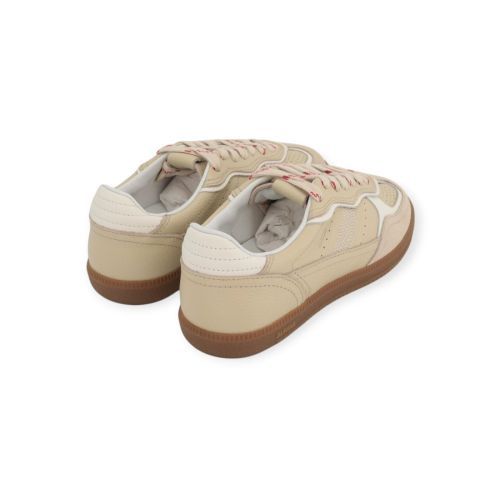 Aholas TB 490 Rife dames sneaker in beige leer.