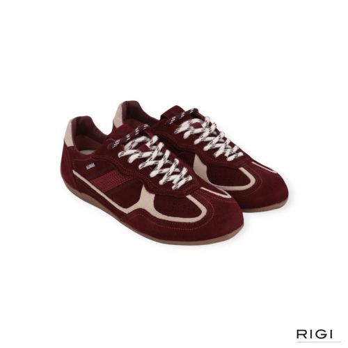 Alohas Tb.91 S101114-11 sneaker in bordeaux suède voor dames. Alohas Tb.91 S101114-11 sneaker in bordeaux suède voor dames.