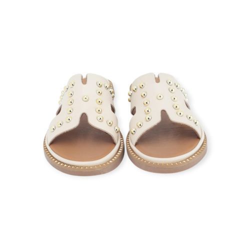 Alpe dames slipper in beige leer. Alpe dames slipper in beige leer.