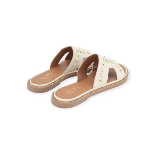 Alpe dames slipper in beige leer. Alpe dames slipper in beige leer.