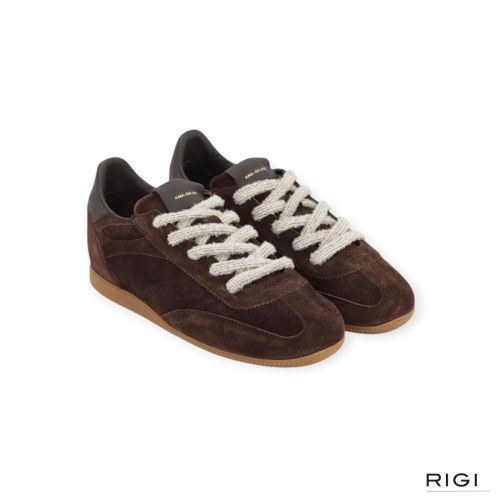 Ama-Brand ATHL 4800 sneaker voor dames in bruin suède. Ama-Brand ATHL 4800 sneaker voor dames in bruin suède.