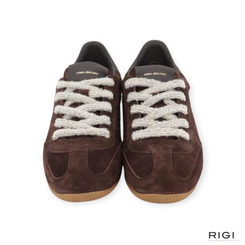 Ama-Brand ATHL 4800 sneaker voor dames in bruin suède. Ama-Brand ATHL 4800 sneaker voor dames in bruin suède.