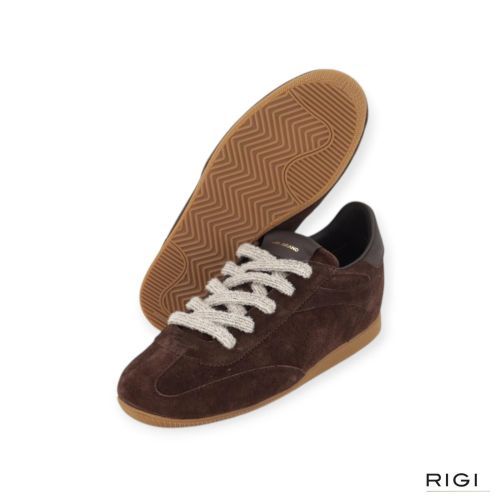 Ama-Brand ATHL 4800 sneaker voor dames in bruin suède. Ama-Brand ATHL 4800 sneaker voor dames in bruin suède.