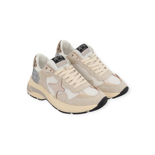 Ama Brand Moon sneaker voor dames in wit. Ama Brand Moon sneaker voor dames in wit.