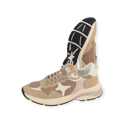 Ama Brand Moon 4650 heren sneaker in het beige suede.