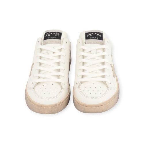Ama Brand Slam 4527 sneaker in wit leer voor dames. 
