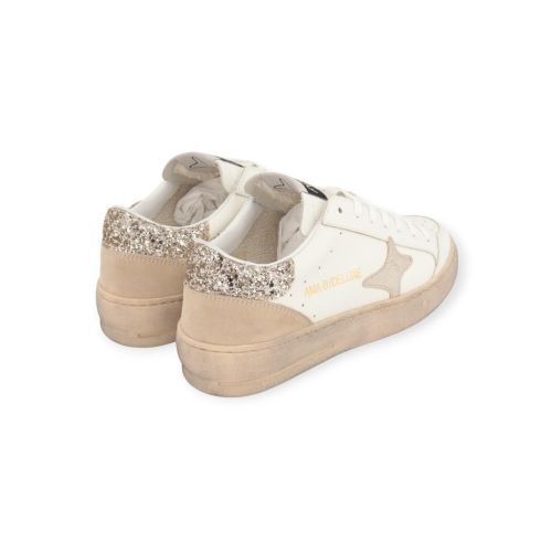 Ama Brand Slam 4527 sneaker in wit leer voor dames. 