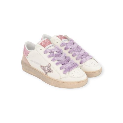 Ama Brand Slam 4532 sneaker in wit leer voor dames.