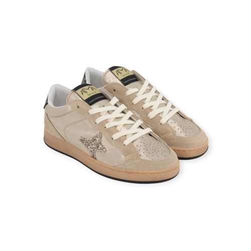Ama Brand Sun sneaker voor dames in goud shining leer. 
