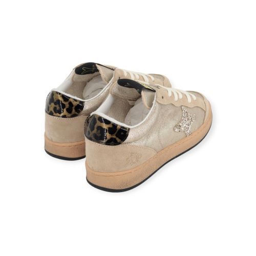 Ama Brand Sun sneaker voor dames in goud shining leer. 
