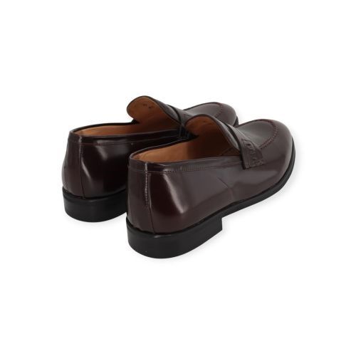 Ambiorix River mocassin in bordeaux glad leer voor heren.