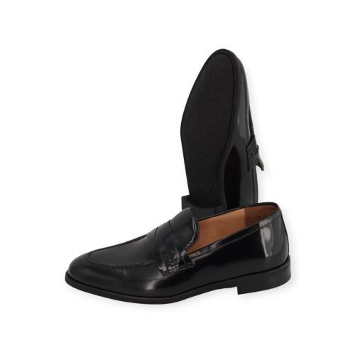 Ambiorix River mocassin in zwart glad leer voor heren.