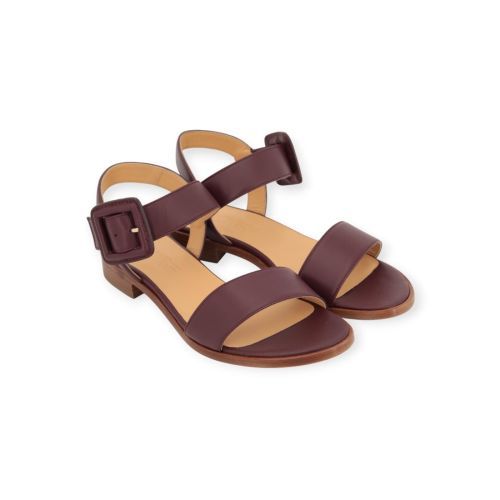 Atelier Content Enissa dames sandaal in bordeaux leer.