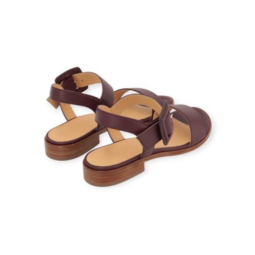 Atelier Content Enissa dames sandaal in bordeaux leer.