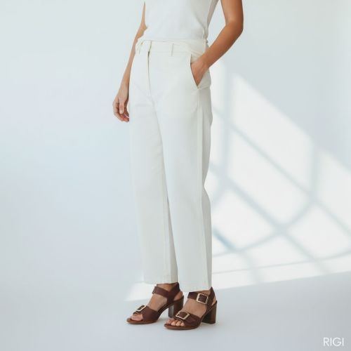 Atelier Content Evana dames sandaal in cognac leer.