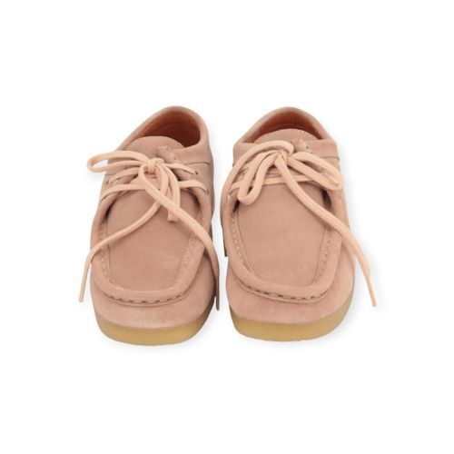 Belang dames veterschoen in roze suede.