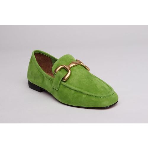 Bibi Lou dames mocassin / loafer groen in suede 571Z21VK