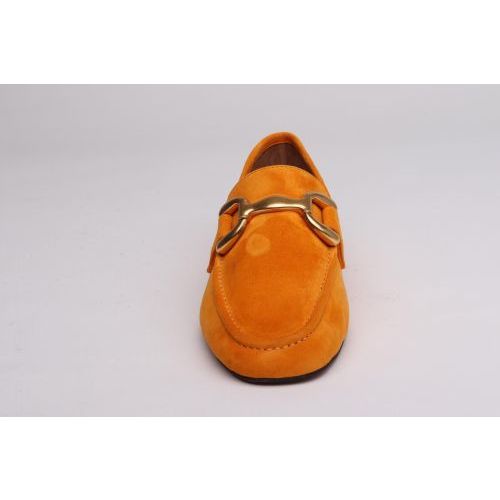 Bibi Lou dames mocassin / loafer orange in suede 571Z21VK