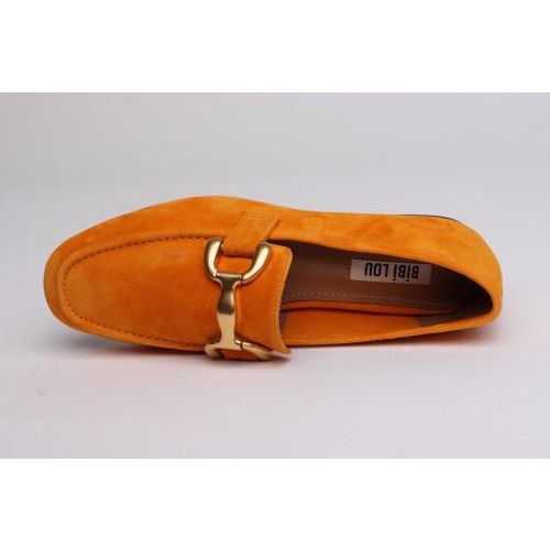 Bibi Lou dames mocassin / loafer orange in suede 571Z21VK