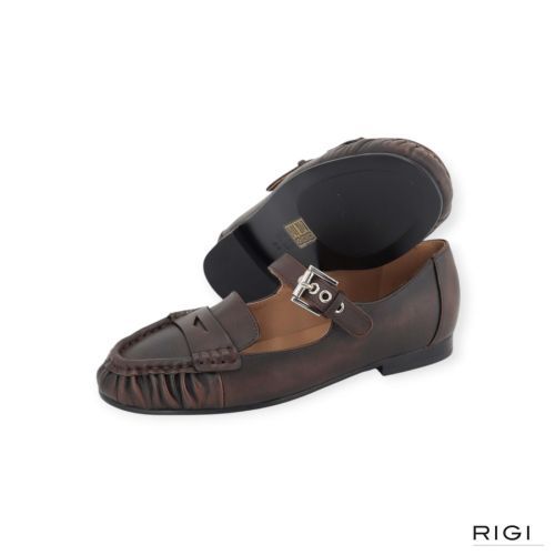 Bibi Lou Amaris Loafer dames mocassin in bruin leer. Bibi Lou Amaris Loafer dames mocassin in bruin leer.