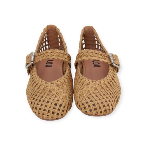 Bibi Lou Hazel Flat dames ballerina in het naturel raffia. Bibi Lou Hazel Flat dames ballerina in het naturel raffia.