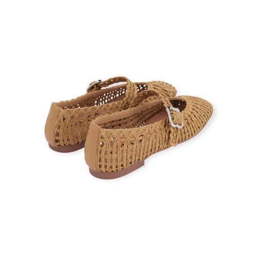 Bibi Lou Hazel Flat dames ballerina in het naturel raffia. Bibi Lou Hazel Flat dames ballerina in het naturel raffia.